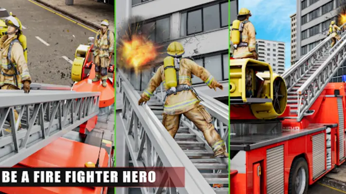 City Fire Truck Rescue android App screenshot 1