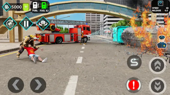 City Fire Truck Rescue android App screenshot 2